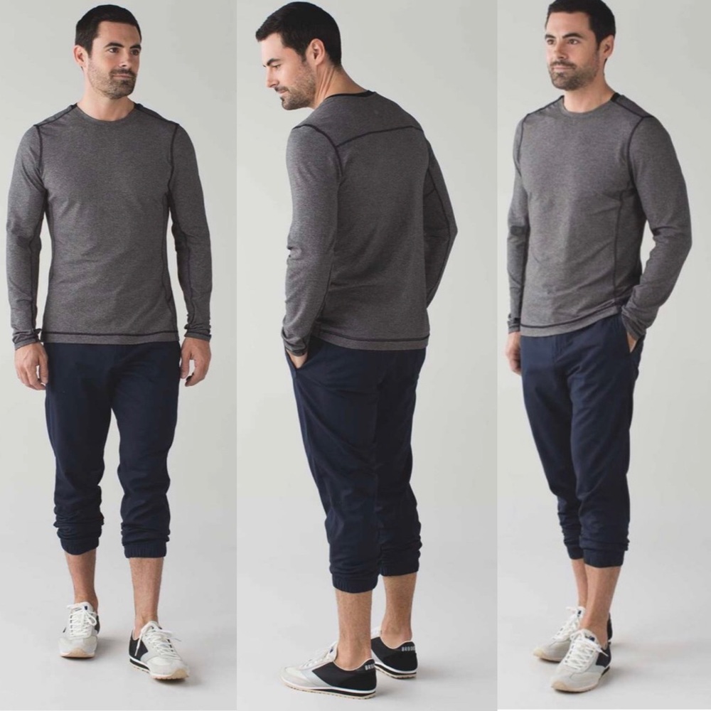 Lululemon What The Cuff Pant Inkwell Chino Water Repellent Joggers Pants Blue 36